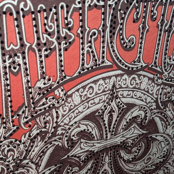 "NEW" Affliction Studded Shirt Large - Picture 3 of 6